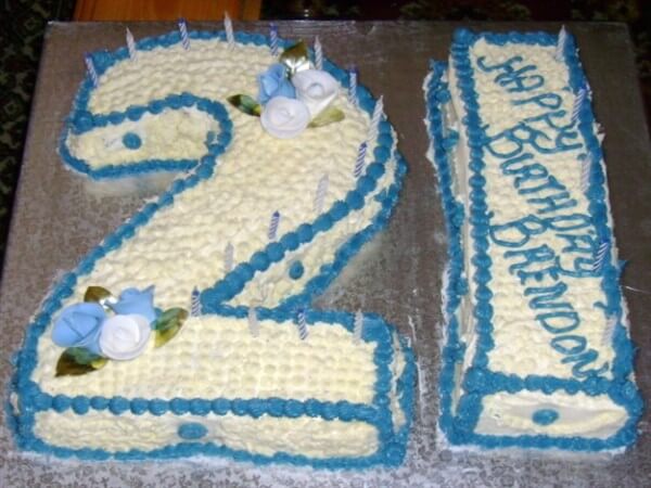 21st birthday cake image