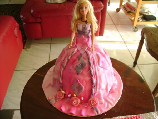 barbie doll cake image